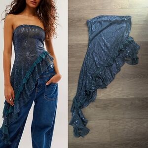 NEW! Free People | Taylor Sequin Tube Top